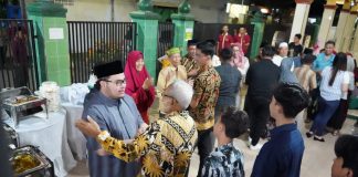 Bupati Kediri Mas Dhito menghadiri acara Halal Bihalal di lingkungan Budaya Cipta