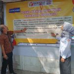 Bawaslu Sidoarjo melaunching Posko Kawal Hak Pilih sebagai bentuk komitmen mengawal hak pilih warga Sidoarjo.