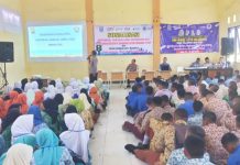 Sosialisasi stop perundungan atau bullying di SMKN 1 Jetis Mojokerto. Bongkah.id/Tyan/