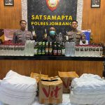 Barang bukti miras yang berhasil diamankan. Bongkah.id/Karimatul Maslahah/