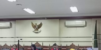 agenda keterangan saksi di pengadilan tipikor yang dipimpin Ketua Majelis Ni Putu Sri Indayani.