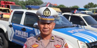 Kanit Gakkum Satlantas Polres Jombang, Iptu Anang Setyanto saat dimintai keterangan. Bongkah.id/Karimatul Maslahah/