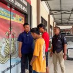 Tersangka tawuran karnaval usai diamankan polisi. bongkah.id/Karimatul Maslahah/