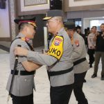 Prosesi pelantikan jajaran Polda Jatim, Kamis (3/10/2024).