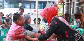 Donor Darah di Desa Wonoplintahan Kecamatan Prambon Kabupaten Sidoarjo.