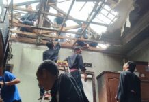 Rumah kakak beradik yang tinggal sebatang kara di Kota Kediri terbakar.