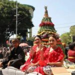 foto : Gunungan hasil bumi dari Disdikbud Jombang./bongkah.id/Karimatul Maslahah/