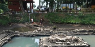 Proses eskavasi situs petirtaan sumberbeji, Jombang./bongkah.id/Karimatul Maslahah/