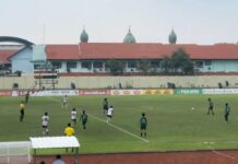 Pertandingan Liga 4 Jatim PSID Jombang melawan Pasuruan United di Stadion Jenggolo Sidoarjo