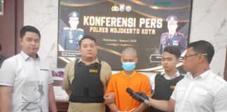 Mantan Kepala Desa Mojowono, Kecamatan Kemlagi, tersangka proyek Fiktif