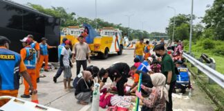 Evakuasi Korban Siswa Siswi SMAN 1 Porong. dok/Istimewa/