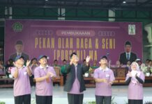 Pembukaan Porseni di MAN 2 Jombang PP Darul Ulum./bongkah.id/Karimatul Maslahah/