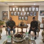Ketua Umum Serikat Media Siber Indonesia (SMSI), Firdaus, menemui Menteri Sosial (Mensos) Saifullah Yusuf.
