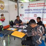 peserta pendaftaran calon anggota polri./bongkah.id/Karimatul Maslahah/