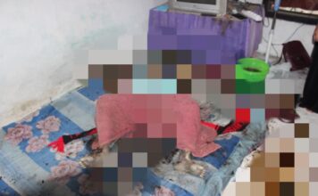 Kondisi mayat lansia di Jombang yang ditemukan meninggal membusuk.