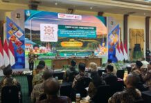 High Level Meeting (HLM) Tim Pengendalian Inflasi Daerah (TPID) Jawa Timur di Gedung Negara Grahadi