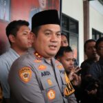 Kapolres Jombang AKBP Ardi Kurniawan saat memberikan keterangan./bongkah.id/Karimatul Maslahah/