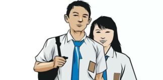 Ilustrasi siswa SMA