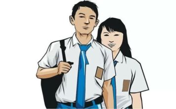 Ilustrasi siswa SMA