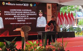 Peluncuran koperasi merah putih pemkab Mojokerto