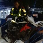 Lakalantas di Jalan Desa Gempol Legundi, Kecamatan Gudo, Kabupaten Jombang, Jawa Timur, pada Minggu (18/5/2025)
