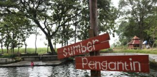 Sumber pengantin yang terletak di Desa/Kecamatan Jogoroto, Jombang./bongkah.id/Karimatul Maslahah/