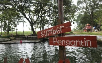 Sumber pengantin yang terletak di Desa/Kecamatan Jogoroto, Jombang./bongkah.id/Karimatul Maslahah/
