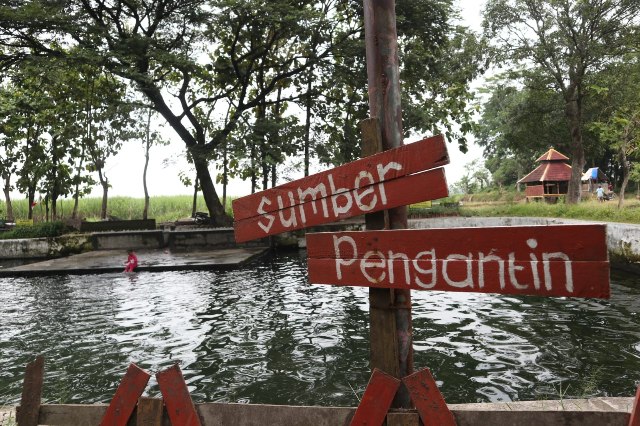 Sumber pengantin yang terletak di Desa/Kecamatan Jogoroto, Jombang./bongkah.id/Karimatul Maslahah/