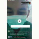 Tangkapan layar mantan perawat rumah sakit swasta di Kecamatan Mojoagung Jombang saat melakukan live di ruang operasi. Bongkah.id/Karimatul Maslahah/