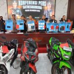 Ungkap kasus peredaran narkotika di Polresta Mojokerto, Rabu (28/5/2025).