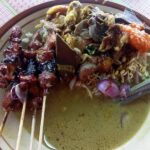 Hidangan nasi becek pojok Nganjuk.