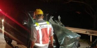 Laka lantas di tol Jombang -Mojokerto. Bongkah id/Karimatul Maslahah/