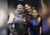 Ketua Dekranasda Jombang Yuliati Nugrahani bersama Ketua Dekranasda Jatim Arumi Bachsin./bongkah.id/Karimatul Maslahah/