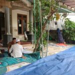 Rumah warga yang tenggelam warga Desa Kedungmaling, Kecamatan Sooko, Kabupaten Mojokerto.