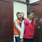 Kedua pelaku usai menjalani persidangan di PN Jombang./bongkah.id/Karimatul Maslahah/