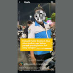 Caption: tangkapan layar video viral Jukir debat dengan pengendara motor.