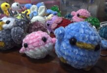 Boneka Rajutan Ala Jepang Karya Emak-Emak. (Bongkah.id/Muhammad Hatta)