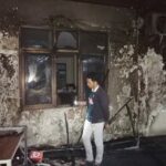 Kebakaran Bidang Perumahan Rakyat dan Kawasan Permukiman (BPRKP) milik Dinas Pekerjaan Umum dan Penataan Ruang (DPUPR) Kota Mojokerto, Sabtu (28/6/2025)
