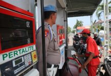 SPBU Pertamina Nomor 54.614.06 Jombang./bongkah.id/Karimatul Maslahah/