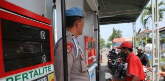 SPBU Pertamina Nomor 54.614.06 Jombang./bongkah.id/Karimatul Maslahah/