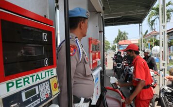 SPBU Pertamina Nomor 54.614.06 Jombang./bongkah.id/Karimatul Maslahah/