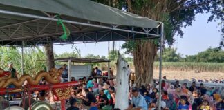 kegiatan sedekah desa di Dusun Jaten, Jatipelem, Diwek, Jombang./bongkah.id/Karimatul Maslahah/
