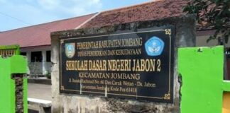 SDN Jabon 2 Kabupaten Jombang. Bongkah.id/Karimatul Maslahah/