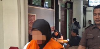 MA ibu muda pembunuh bayi usai menjalani persidangan di PN Jombang./bongkah.id/Karimatul Maslahah/