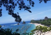 Pantai Papuma Jember.