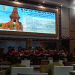 Rapat paripurna di ruang rapat Graha Whicesa DPRD Kabupaten Mojokerto./bongkah.id/Karimatul Maslahah/