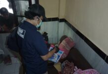 BNNP Jatim, saat melakukan penggeledahan di rumah TMR Dusun Pohgurih, Desa Sumolawang, Kecamatan Puri, Mojokerto./bongkah.id/Karimatul Maslahah/