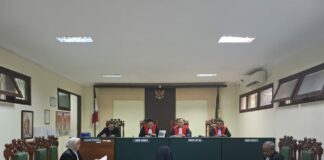 Suasana sidang kasus pembunuhan bayi di PN Jombang./bongkah.id/Karimatul Maslahah/