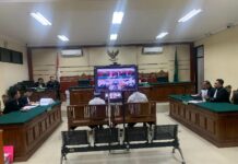 Proses Sidang Kasus Korupsi Mantan Wabup Bondowoso.