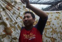 Batik pewarna alam di rumah produksi Berkah Mojo, Jombang./bongkah.id/Karimatul Maslahah/